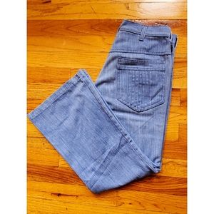 Denim Gaucho High Water Bellbottoms